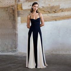 Kontrast Kleid