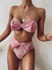 Heller seiden Bikini