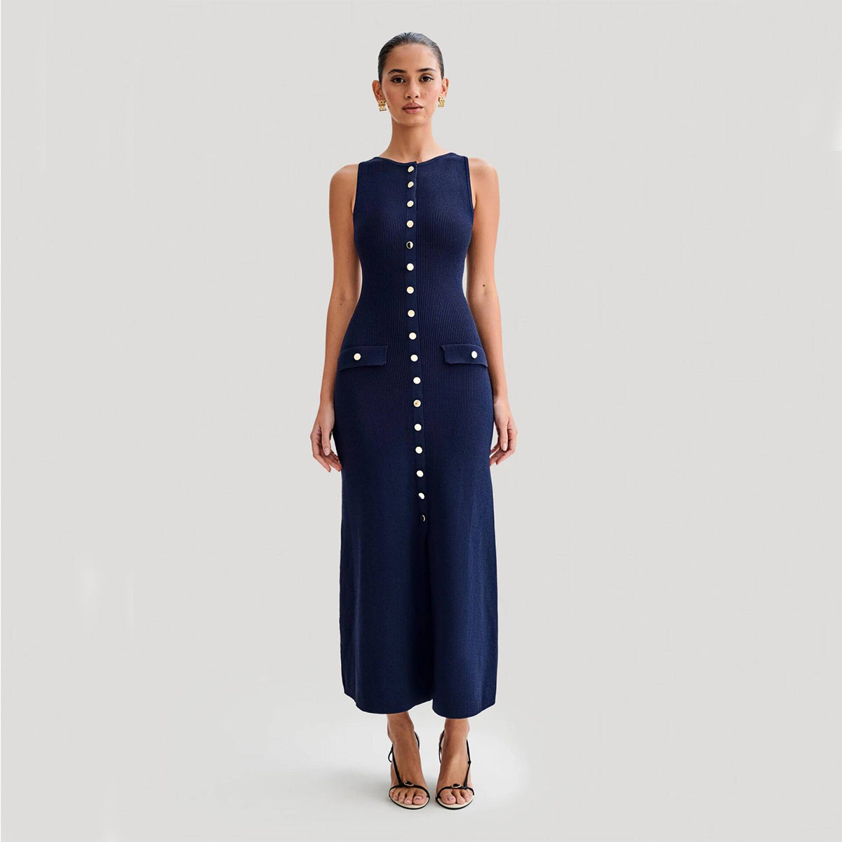 Knitted sleeveless dress