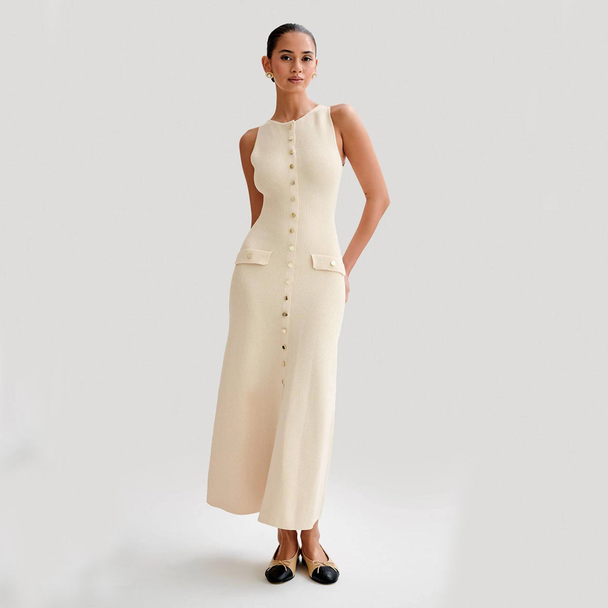 Knitted sleeveless dress