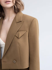 kurzer Blazer & High Waist Hose Set
