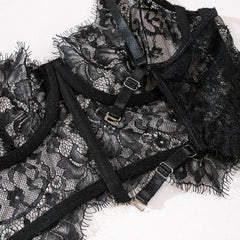 Schwarzes Netz Set