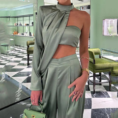 One Shoulder Zweiteiler