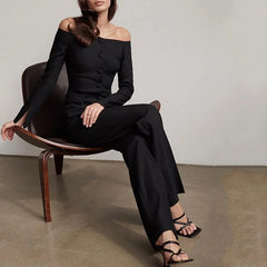 Eleganter Off-Shoulder Zweiteiler