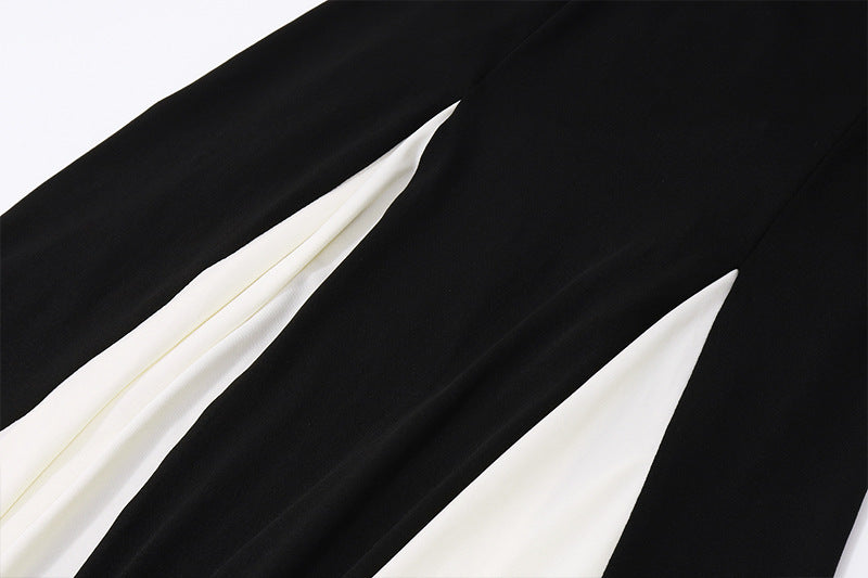Kontrast Kleid