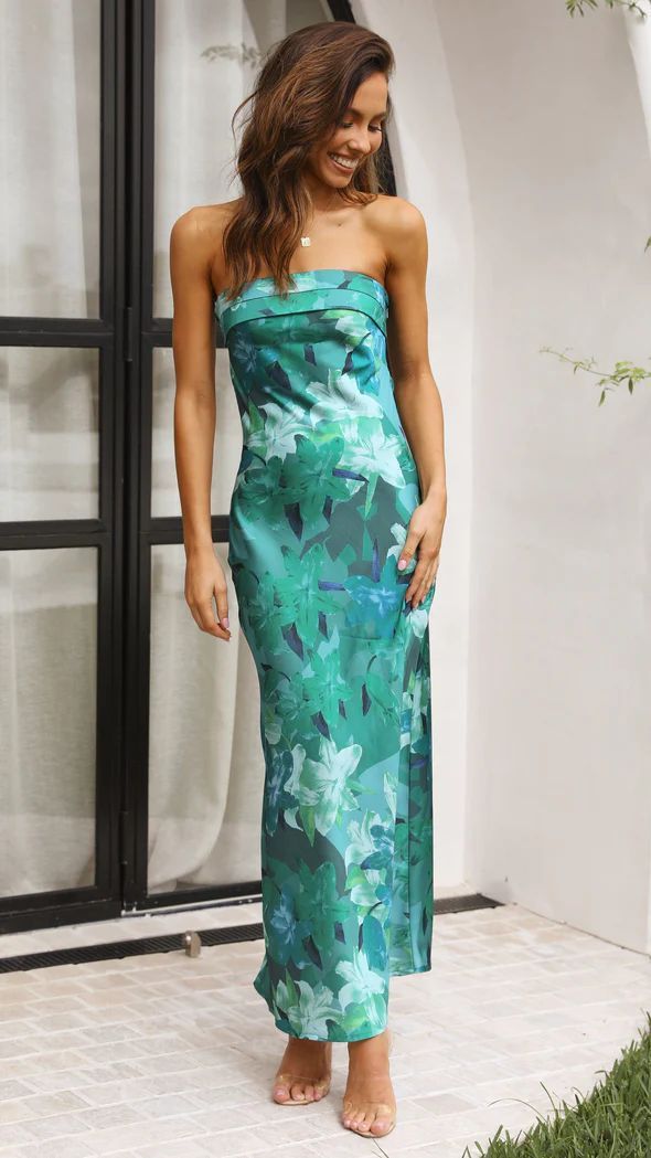 Summer Tube Top Long Dress With Backless Design