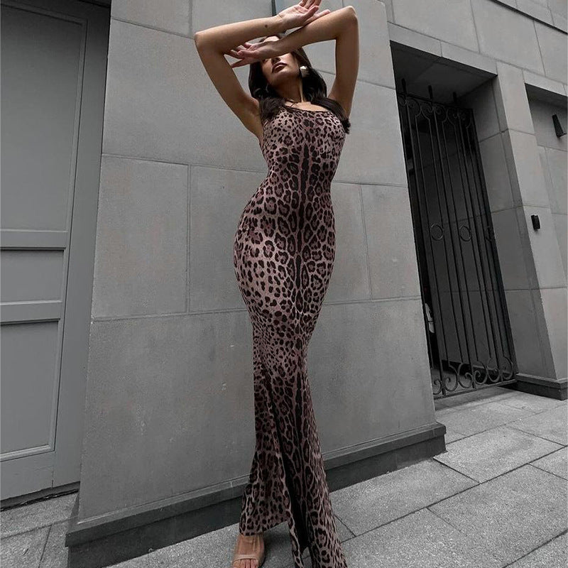 leopard print dress
