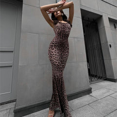 leopard print dress