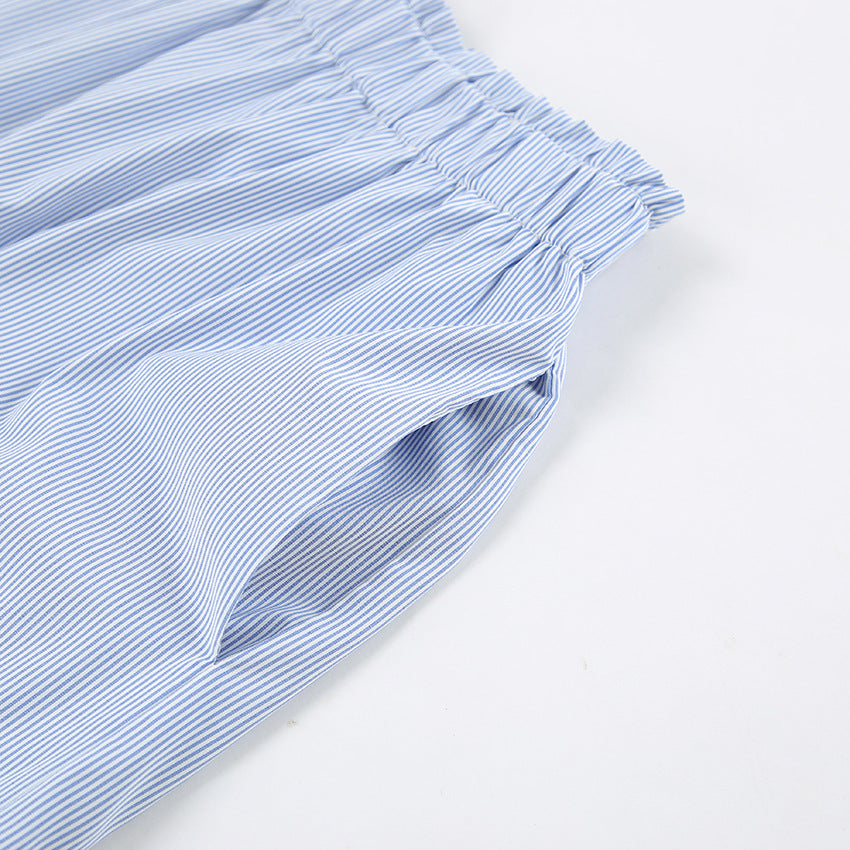 Blaues Hemden Set
