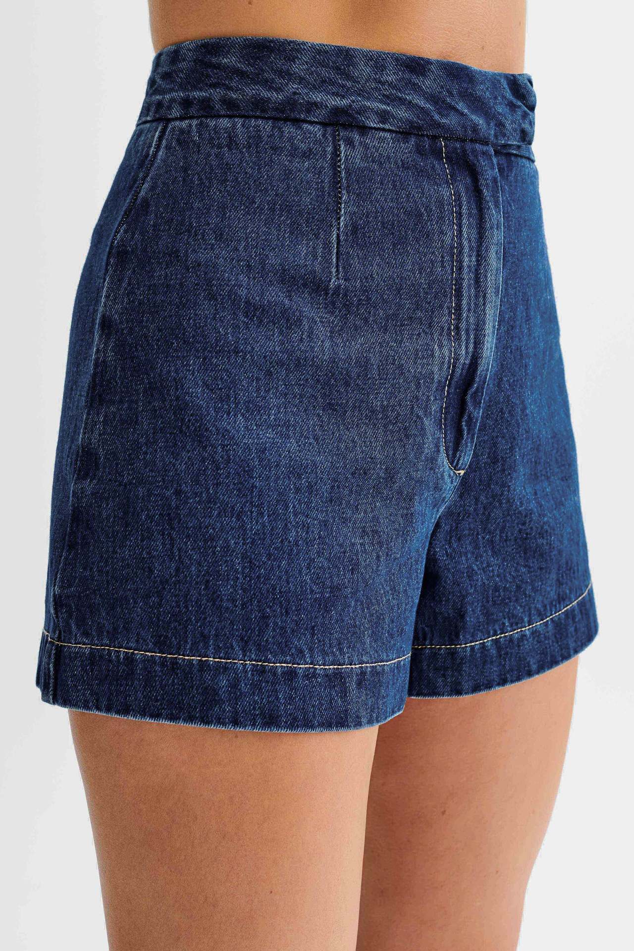 Ärmelloser Denim Zweiteiler