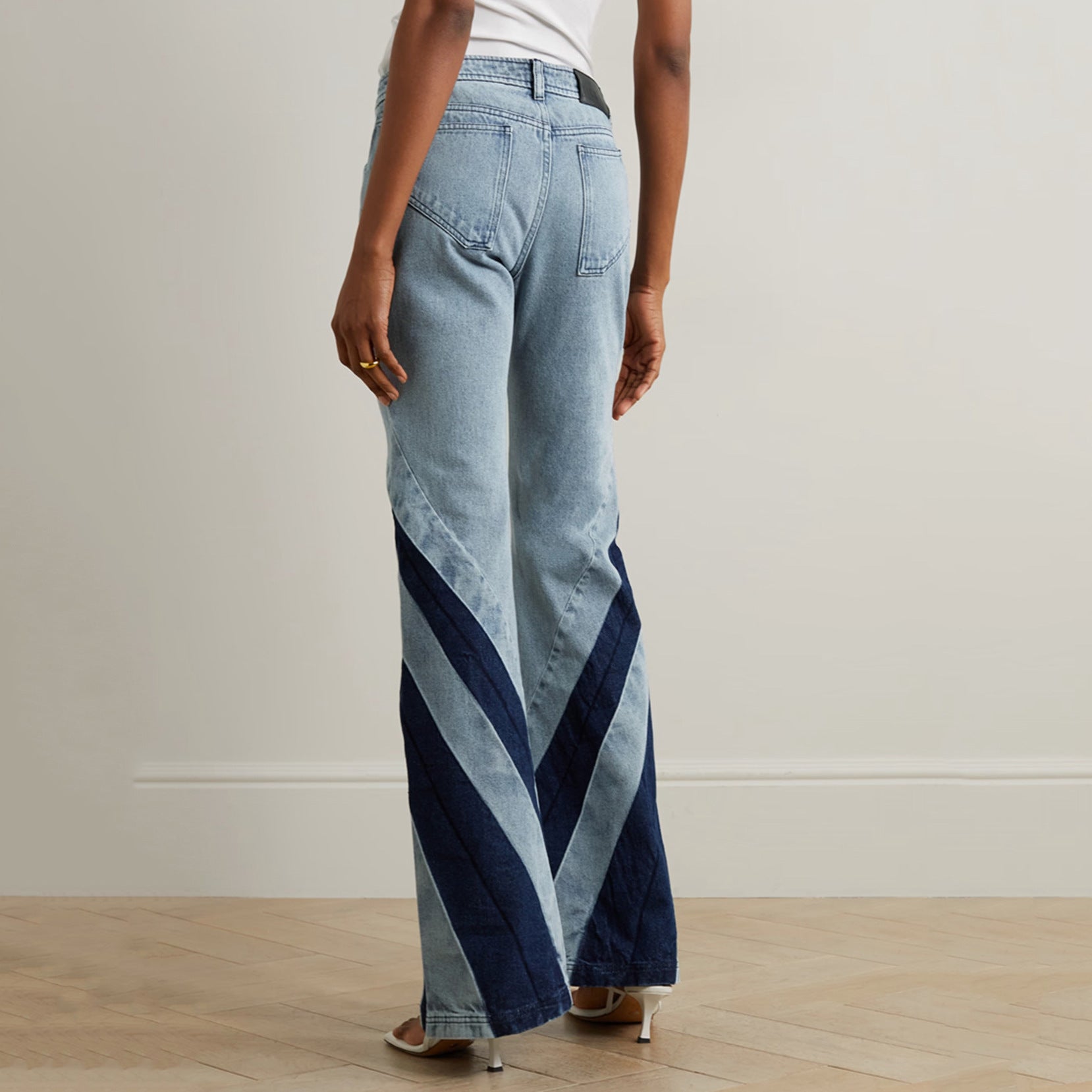Gewaschenes Jeans-Zweiteiler-Set