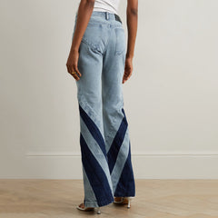 Gewaschenes Jeans-Zweiteiler-Set