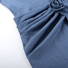 Flower Denim Dress