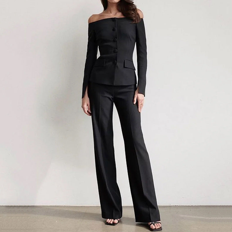 Eleganter Off-Shoulder Zweiteiler