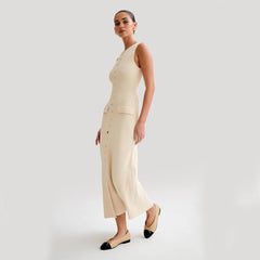 Knitted sleeveless dress