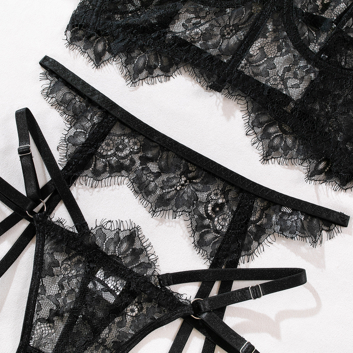 Schwarzes Netz Set