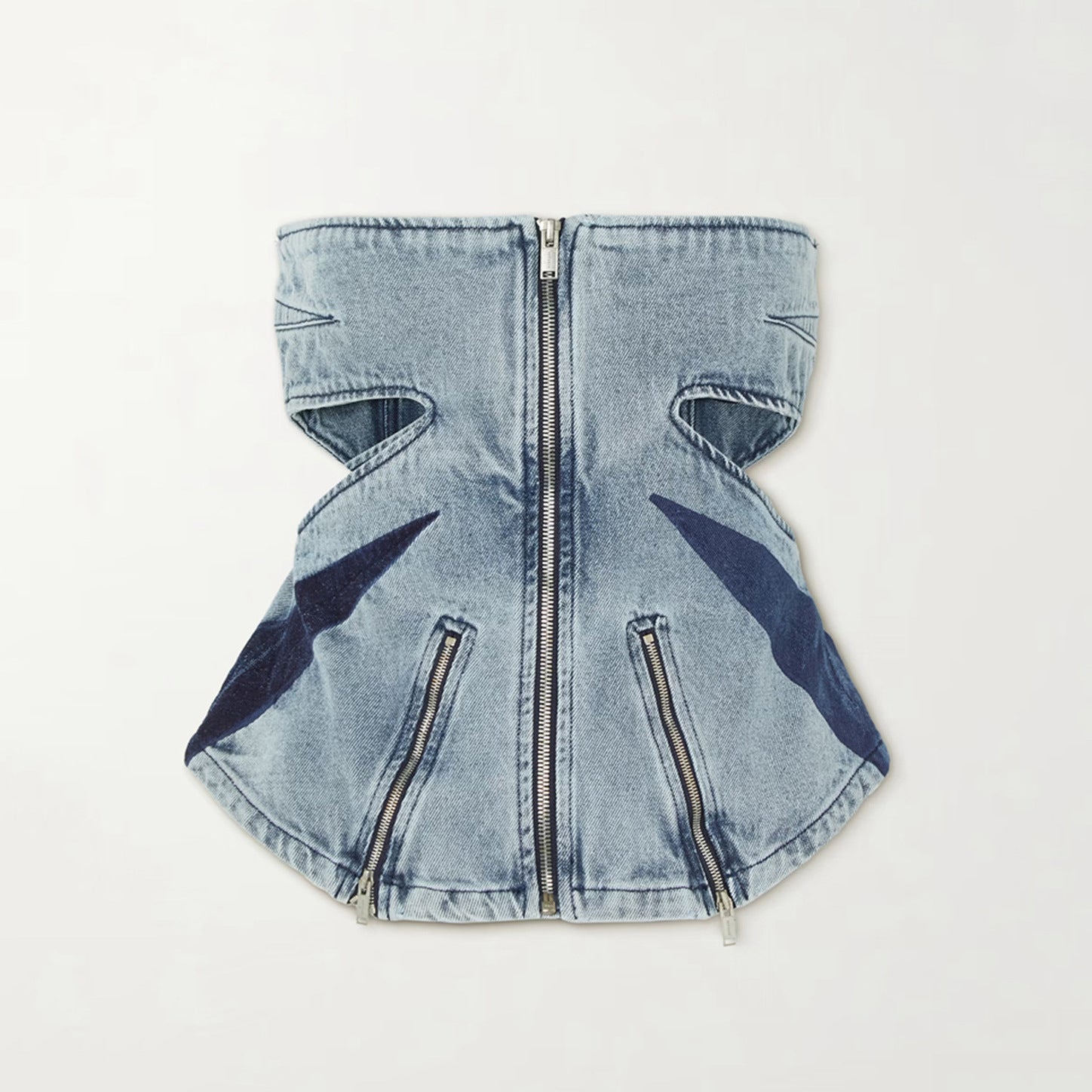 Gewaschenes Jeans-Zweiteiler-Set
