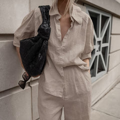 two-piece wide leg set