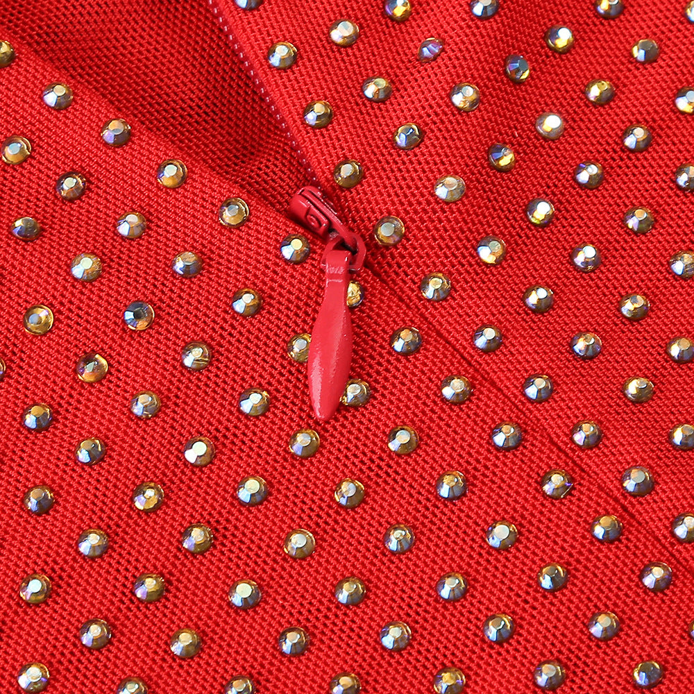 Long rhinestone dress