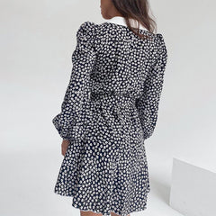 Puff Ärmel Blumenkleid