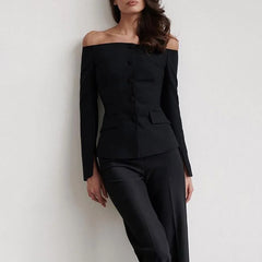Eleganter Off-Shoulder Zweiteiler