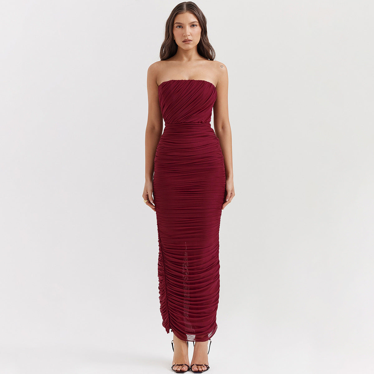 Netz-Top-Kleid